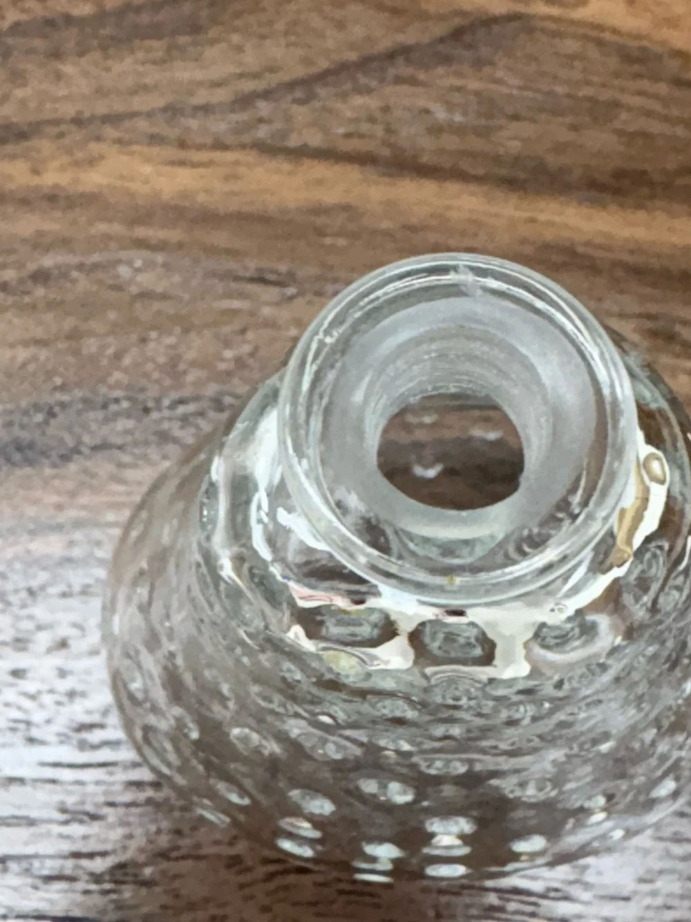 Empty Vintage 1950s Caron Paris “Coup de Fouet” Hobnail Perfume Bottle- 4”